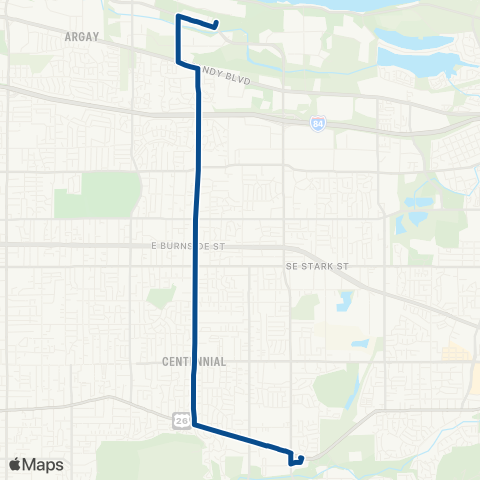 TriMet 162nd Ave map