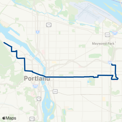 TriMet Belmont / NW 23rd map