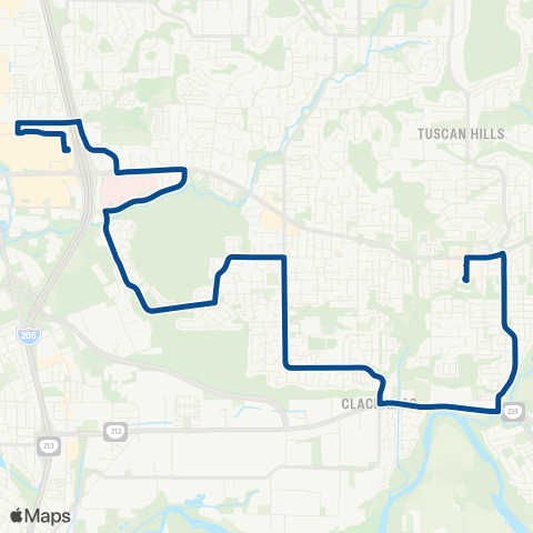 TriMet Mather Rd map