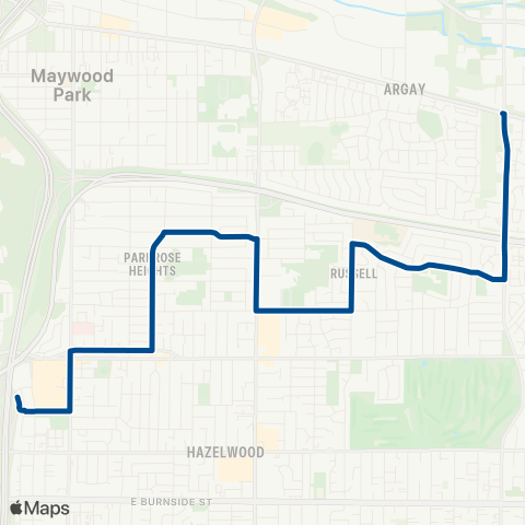 TriMet San Rafael map