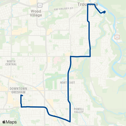 TriMet Kane / Troutdale Rd map