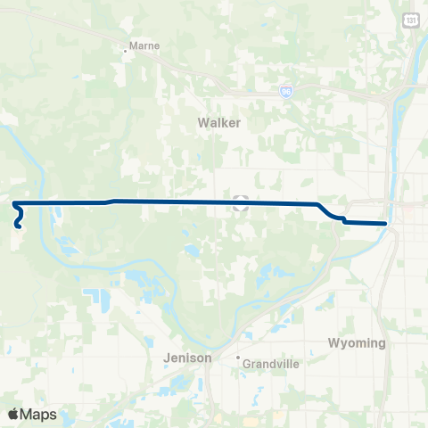 The Rapid Laker Line map