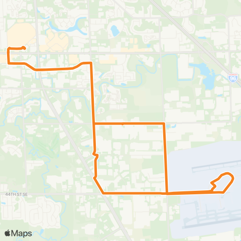 The Rapid Airport Industrial map