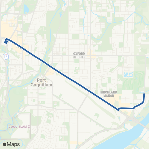 TransLink Coquitlam Central Station / Fremont map