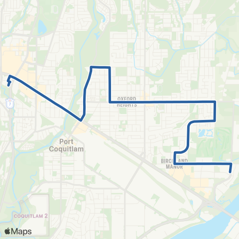 TransLink Coquitlam Central Station / Riverside map