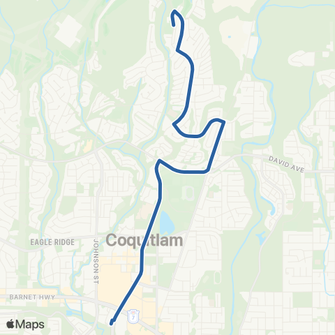 TransLink Coquitlam Central Station / Hampton Park map