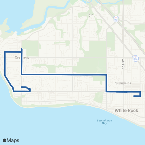 TransLink Ocean Park / Peace Arch Hospital map