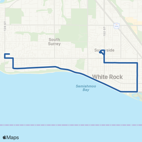 TransLink Ocean Park / White Rock Centre map