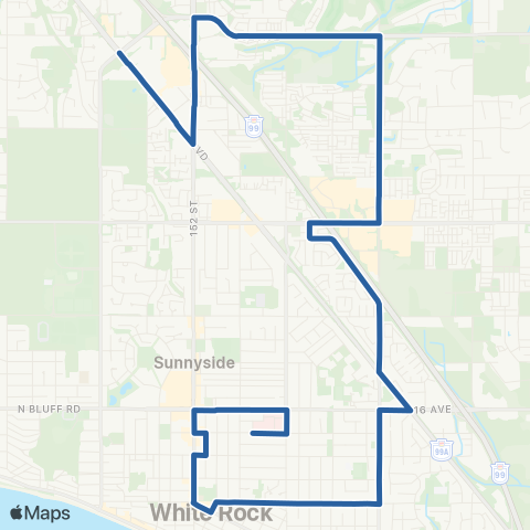 TransLink Southpoint / Peace Arch Hospital map