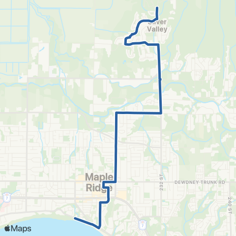 TransLink Anderson Ck / Haney Pl / Port Haney St map