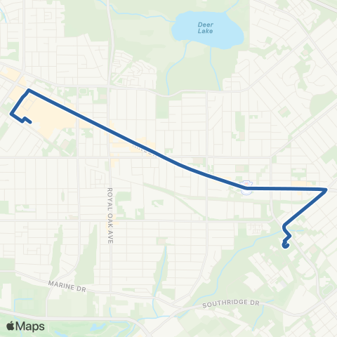 TransLink Edmonds Station / Metrotown Station map