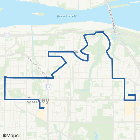 TransLink Guildford / Surrey Central Station map