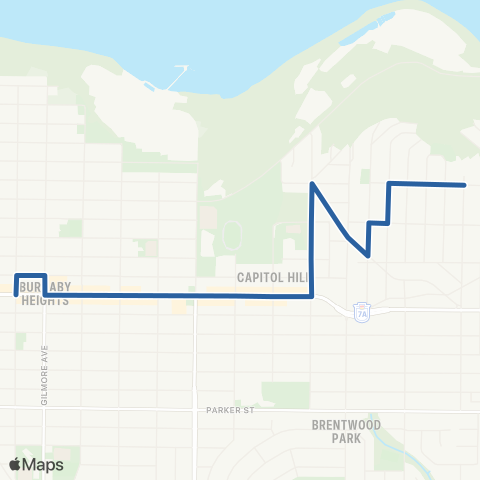 TransLink Capitol Hill / Hastings @ Gilmore map