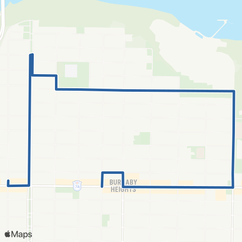 TransLink Hastings @ Gilmore / Kootenay Loop map