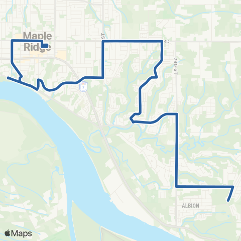 TransLink Haney Place / Cottonwood map