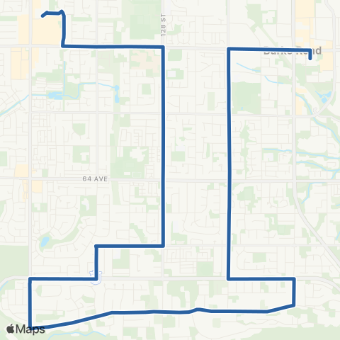 TransLink Newton Exchange / Scottsdale map