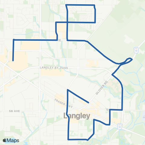 TransLink Langley Centre / Willowbrook map