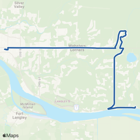 TransLink Ruskin / Haney Place map