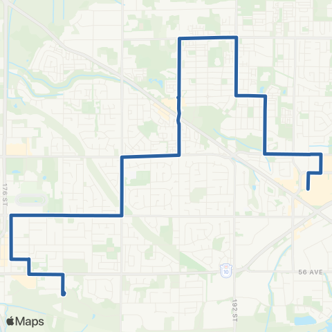 TransLink Cloverdale / Willowbrook map