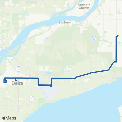 TransLink Scottsdale / Ladner map