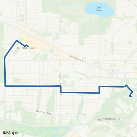 TransLink Metrotown Station / Edmonds Station map