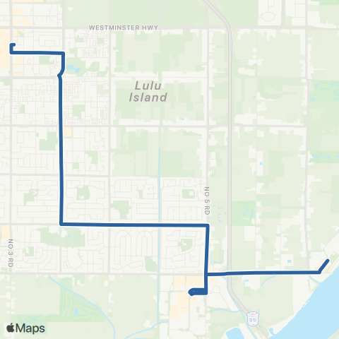 TransLink Brighouse / Ironwood / Riverport map