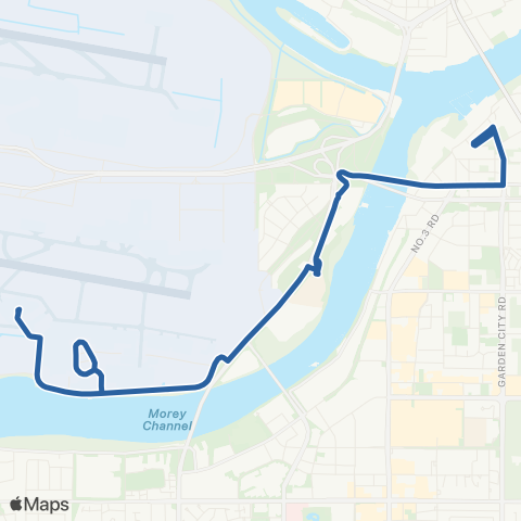 TransLink Bridgeport Station / Sea Island South map