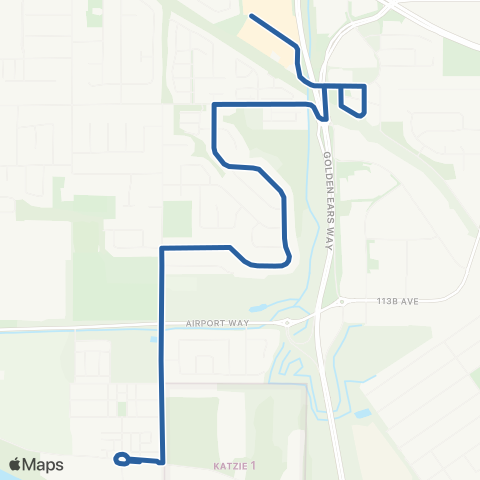 TransLink Meadowtown / Fraser Way map