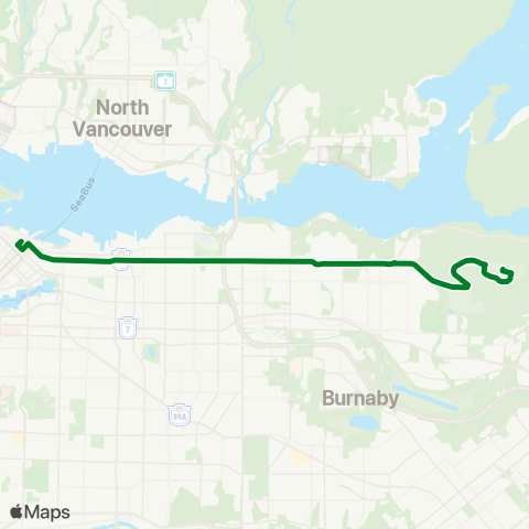 TransLink Hastings St map