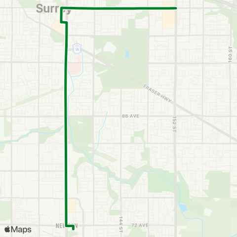 TransLink King George Blvd map