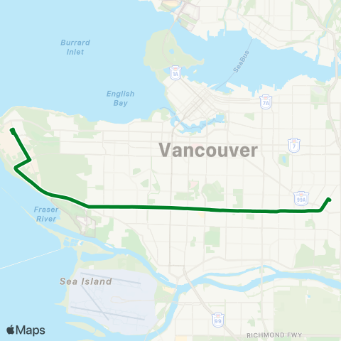 TransLink 41st Ave map