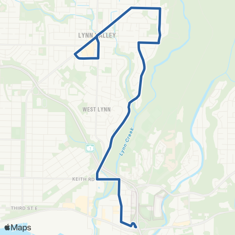 TransLink Lynn Valley / Phibbs Exchange map