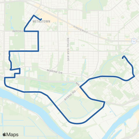 TransLink Edmonds Station / Metrotown Station map