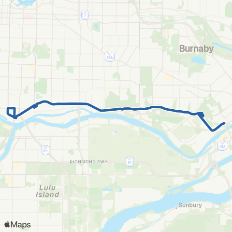 TransLink 22nd St Station / Marpole Loop map