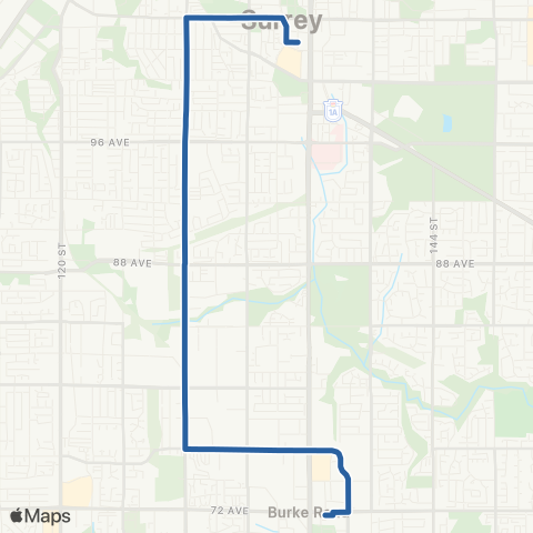 TransLink Newton Exchange / Surrey Central Station map