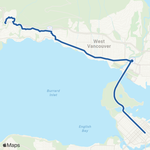 TransLink Caulfeild / Vancouver / Park Royal map