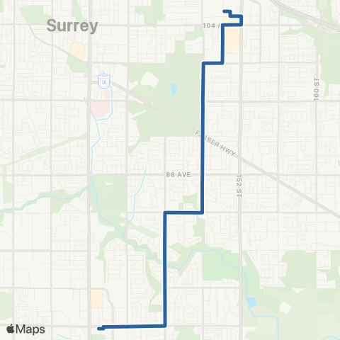 TransLink Guildford / Newton Exchange map