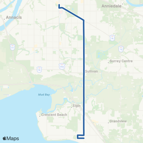 TransLink King George Station / White Rock Centre map