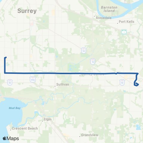 TransLink Langley Centre / Scottsdale map