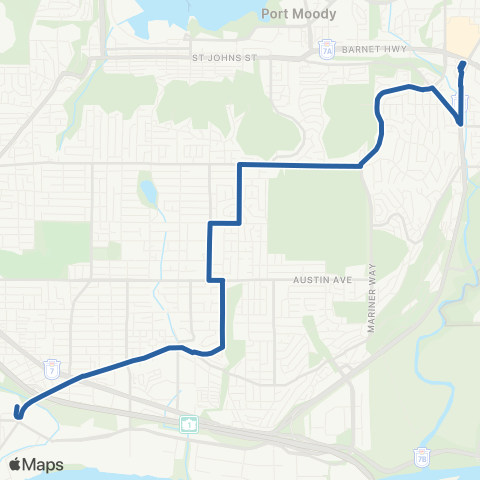 TransLink Coquitlam Central Sta / Braid Sta map