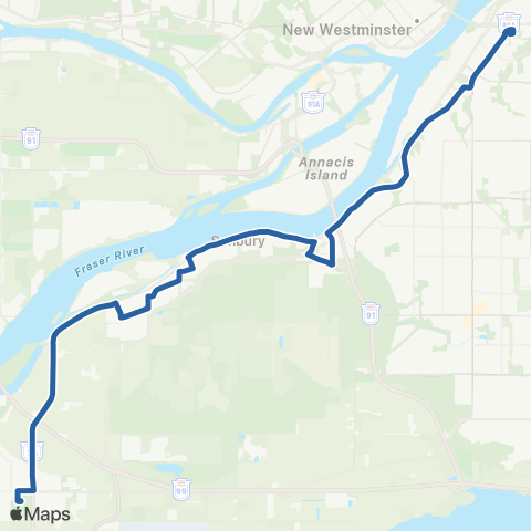 TransLink Ladner Exchange / Scott Road Station map