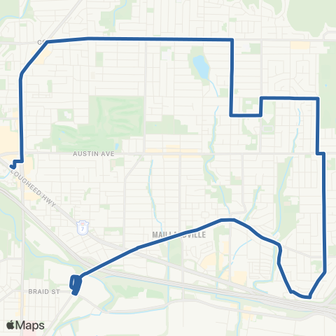 TransLink Braid Station / Lougheed Station map