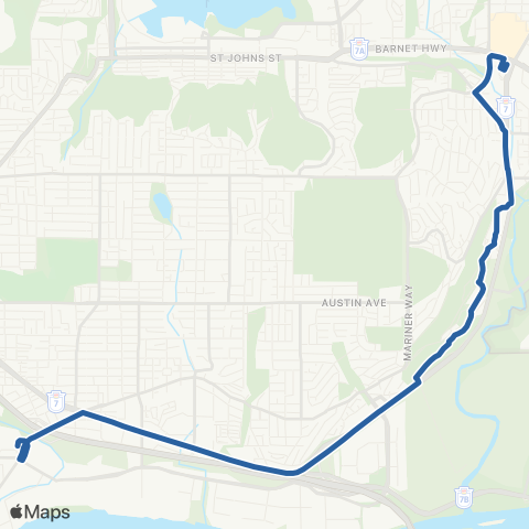 TransLink Coquitlam Central Sta / Braid Sta map