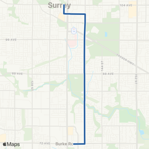 TransLink Newton Exchange / Surrey Central Station map