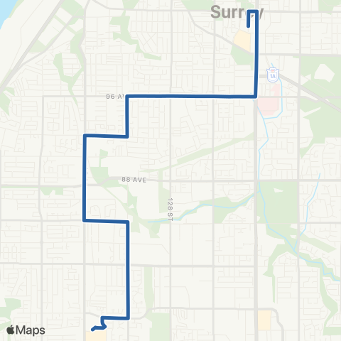 TransLink Surrey Central Station / Scottsdale map