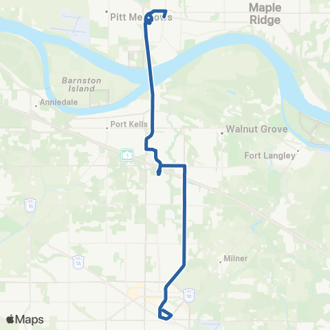 TransLink Maple Meadows Station / Langley Centre map