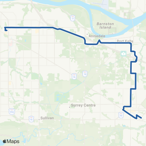 TransLink Langley Centre / Surrey Central Station map