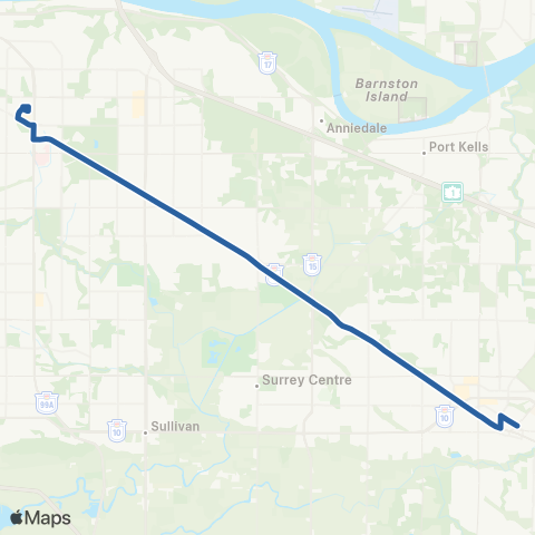 TransLink Langley Centre / Surrey Central Station map