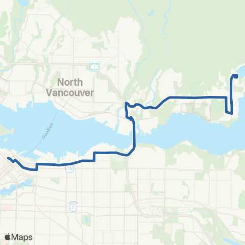 TransLink Seymour / Phibbs Exchange / Burrard Sta map