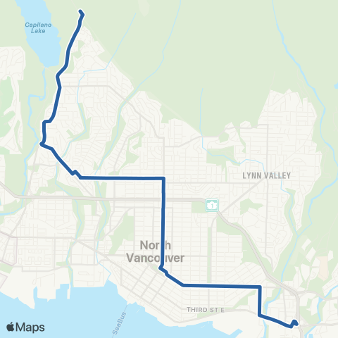 TransLink Grouse Mtn Mountain / Phibbs Exchange map